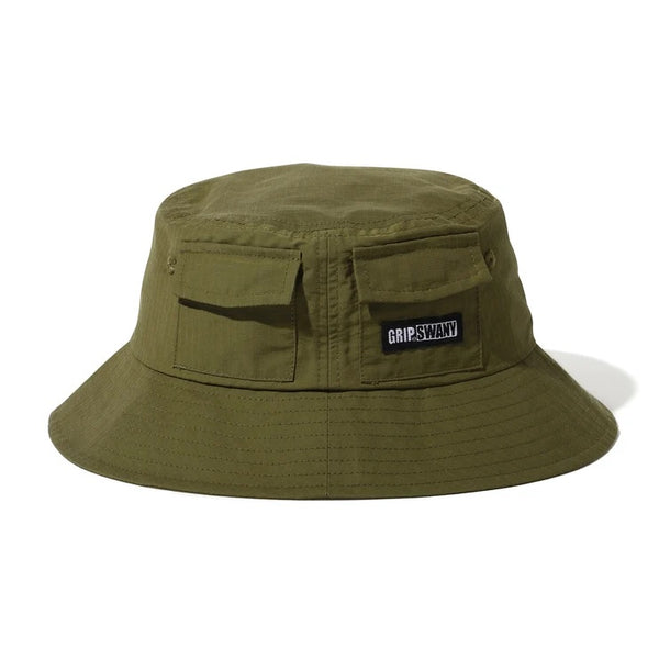 【 SALE 】GRIP SWANY ( グリップスワニー ) C/NY GS GEAR HAT GSUA-157 ギアハット バケットハット 帽子 アウトドアハット リップストップ ナイロン コットン 撥水 軽量 ギアポケット キャンプ 登山 釣り フェス メンズ レディース