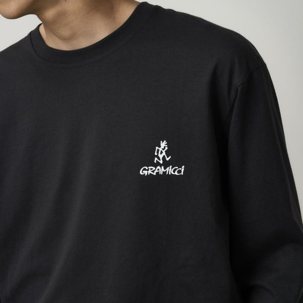 GRAMICCI ( グラミチ ) ワンポイントロゴロングスリーブTシャツ | 長袖 | ウェア | トップス | 長袖Tシャツ | シンプル | G5FU-T100 | カジュアル | ホワイト | ブラック | ぐらみち | ユニセックス | Tシャツ