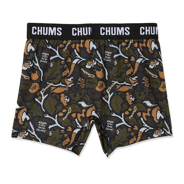 CHUMS ( チャムス ) チャムスパターンボクサーズ 下着 ボクサーパンツ 前開き ポリエステル 蒸れにくい ドライ 抗菌 防臭 総柄 柄パンツ アンダーウェア 男性用 メンズ ボクサーブリーフ CH09-1339