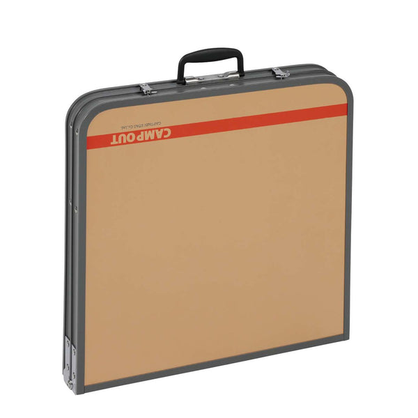 CAPTAIN STAG ( キャプテンスタッグ ) キャンプアウト アルミフォーウェイテーブル 90×45cm タン×ダークグレー | UC-589 | テーブル | 折りたたみテーブル | 高さ調整 | 持ち運び | BBQ | アウトドア | キャンプ | ファミリーキャンプ | 大型テーブル | きゃぷてんすたっぐ