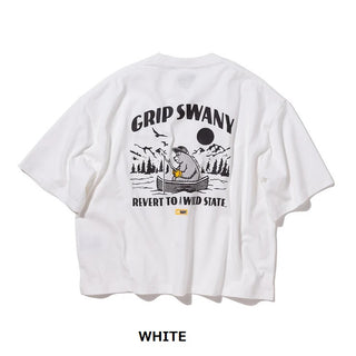 【 SALE 】GRIP SWANY ( グリップスワニー ) 【 GSWCT0043 】 W`S BEAR PRINT TEE | シャツ | ウィメンズ | レディース | Tシャツ | 半袖 | 夏服 | バックプリント | シンプル | 綿100% | ロゴ | クマ