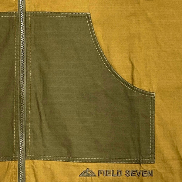FIELD SEVEN ( フィールドセブン ) アウトドアポンチョIII 焚き火ポンチョ 焚火ウェア 難燃ポンチョ キャンプ アウトドア BBQ バーベキュー レディース メンズ 男女兼用 防寒 羽織り 火の粉対策 キャンプウェア 焚き火ウェア アウトドアウェア