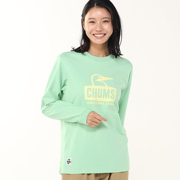 CHUMS ( チャムス ) ブービーフェイスブラッシュドロングスリーブTシャツ | ロンT | ロングTシャツ | 長袖 | ウェア | トップス | ロングスリーブTシャツ | ブービーフェイス | シンプル | ちゃむす | CH01-2667