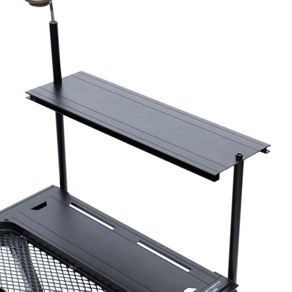 AS2OV ( アッソブ ) フォールディングテーブル | FOLDING TABLE | ブラック | 492502-10 | 大型テーブル | キャンプ | BBQ | デュオキャンプ | ソロキャンプ | 調整可能 | 高さ調節 | アルミ | 軽量 | ワンタッチ | ランタンポール | バッグ付 | あっそぶ