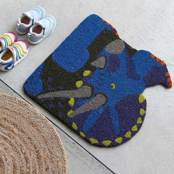 DETAIL ( ディテール ) Coir Mat コイヤーマット | ステゴサウルス | トリケラトプス | 恐竜 | マット | 玄関マット | 子供 | 50cm×50cm | PVC | 滑りにくい | でぃてーる | H0087