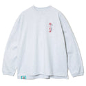 go slow caravan ( ゴースローキャラバン ) メランジェ G/D 猫と麦酒 ロングスリーブ BIG TEE | MENS | メンズ | WOMENS | ウィメンズ | レディース | Tシャツ | ロンT | 長袖 | ウェア | トップス | プリントT | 342615