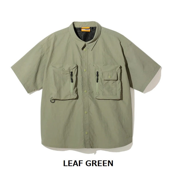 GRIP SWANY ( グリップスワニー ) 【 GSUSH-136 】 GS UTILITY BOX SHIRTS | 半袖 | シャツ | ウェア | 夏服 | アウトドア | キャンプ | 釣り | レジャー | 柔らかい | シンプル | 刺繍 | ぐりっぷすわにー