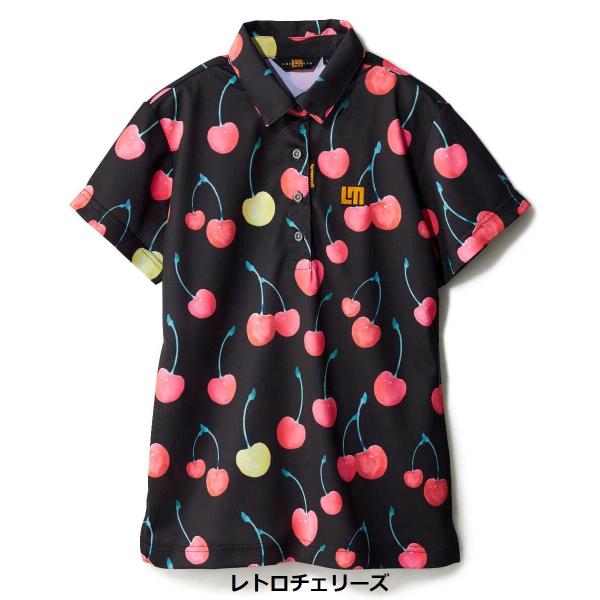 LOUDMOUTH ( ラウドマウス ) レディース プレミアムカノコ 柄半袖シャツ | 柄シャツ | シャツ | 半袖 | 半袖シャツ | ゴルフ | ゴルフウェア | 派手 | 目立つ | 765650 | サラッと | ポリエステル | UV | 接触冷感