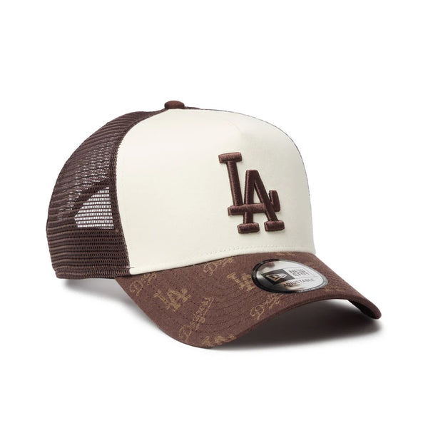 NEW ERA ( ニューエラ ) 9FORTY A-Frame トラッカー MLB Jacquard ロサンゼルス・ドジャース ブラウン | 帽子 | キャップ | サイズ調整 | ユニセックス | ジャカード | オシャレ | 日よけ | 14744915 | にゅーえら