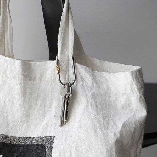 DETAIL ( ディテール ) Titanium Screw Lock Keyring " Oval " チタニウム スクリュー ロック キーリング " オーバル " シンプル | 上品 | カラビナ | アウトドア | キャンプ | 登山 | チタン | 軽い | 楕円 | キーリング | 3725O | でぃてーる