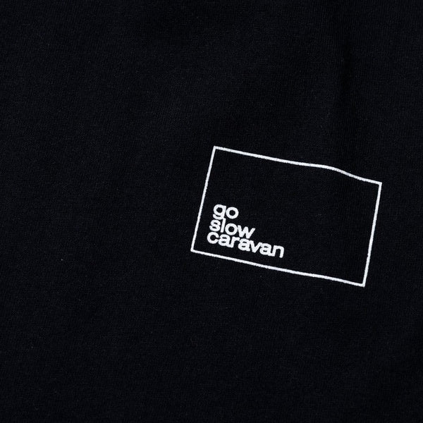 go slow caravan ( ゴースローキャラバン ) USA/C スクエアLOGOバックプリントゆったりTEE MENS メンズ Tシャツ 半袖 カジュアル 綿100％ ワンポイント バックプリント ウーパールーパー 361915B