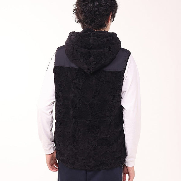 CHUMS ( チャムス ) ブービーエルモフーデッドベスト | アウター | フリース | ベスト | 冬 | 防寒 | あったか | ロゴ | 刺繍 | ワンポイント | フリース | ふわふわ | CH04-1480 | ちゃむす