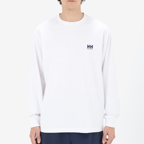 HELLY HANSEN ( ヘリーハンセン ) ロングスリーブ スクエアロゴティー | ユニセックス | ユニセックス | 長袖Tシャツ | HH32521 | Tシャツ | バックプリント | UVカット | アウトドア | レジャー | キャンプ | メンズ | レディース