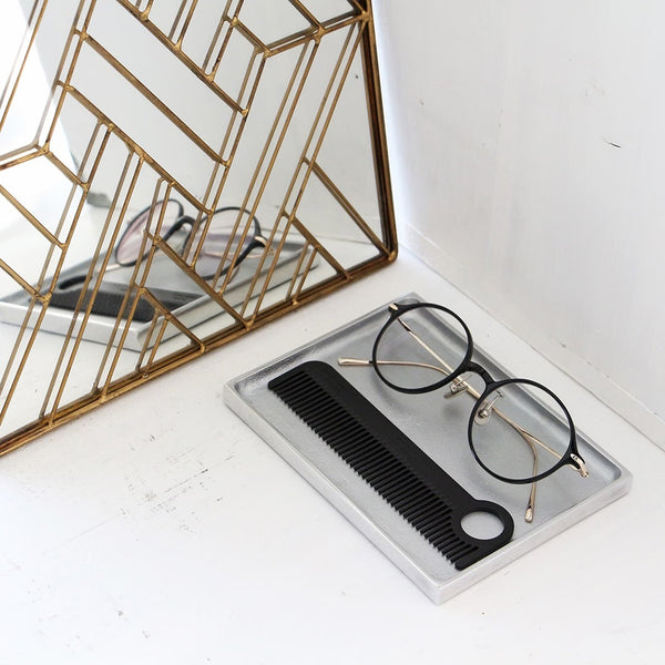 DETAIL ( ディテール ) Aluminium Tray Rectangle アルミニウム トレイ レクタングル | トレー | シンプル | アルミニウムトレイ | 小物入れ | キートレイ | 鍵置き | アクセサリートレー | 3416S | 3416L | でぃてーる