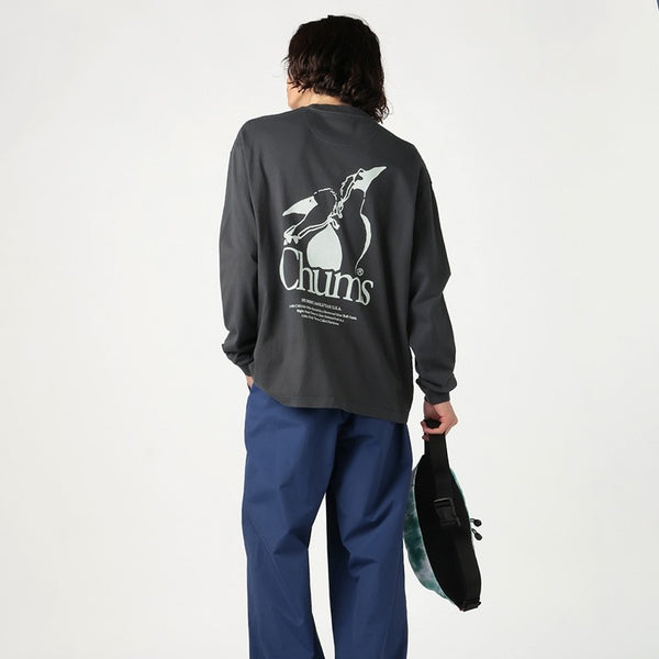 CHUMS ( チャムス ) ブービーバードツインズロングスリーブTシャツ 長袖 Tシャツ ロンT オーバーサイズ ゆったり おしゃれ メンズ レディース ユニセックス バックプリント アウトドア コットン 綿 CH01-2868