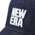 NEW ERA ( ニューエラ ) 9FORTY A-Frame トラッカー Denim スクエアニューエラロゴ | キャップ | 帽子 | 日よけ | デニム生地 | ロゴ | オシャレ | 型崩れしにくい | メッシュ | サイズ調整 | スナップバック | ユニセックス