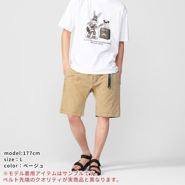【 SALE 】KRIFF MAYER ( クリフメイヤー ) フェードクライミングショーツ MENS 2555109 メンズ ショートパンツ ハーフパンツ クライミングパンツ イージーパンツ ウエストゴム ウェビングベルト ガゼットクロッチ フェード加工 ストーンウォッシュ アウトドア キャンプ