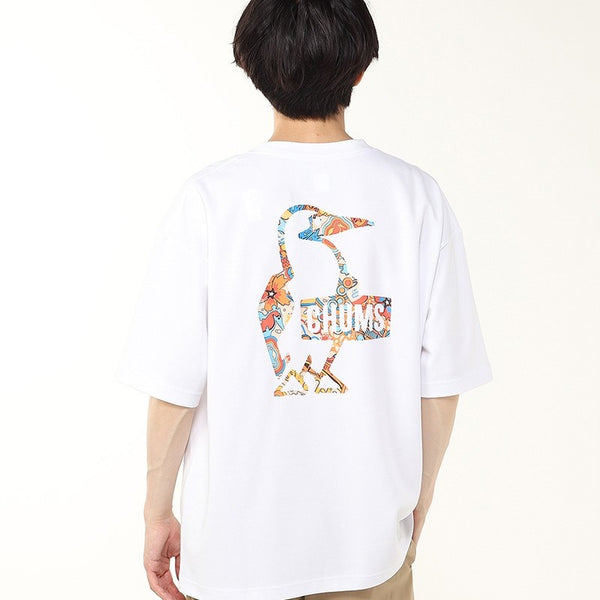 CHUMS ( チャムス ) ヒッピートリップブービーロゴTシャツ | トップス | Tシャツ | 半袖 | ウェア | シャツ | 半袖シャツ | バックプリント | シンプル | アウトドア | レジャー | キャンプ | オーバーサイズ | カジュアル | ちゃむす | CH01-2783