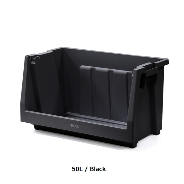 THOR ( ソー ) スタッキング シェルフコンテナー | 50L |  20L | 前開き式 | 収納棚 | 本体 | 棚 | 積み重ね | シンプル | 収納 | 自宅 | 整理整頓