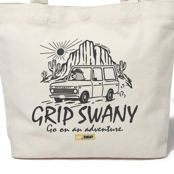 GRIP SWANY ( グリップスワニー ) 【 GSUB-166 】 BEAR TOTE BAG (S) バッグ | トートバッグ | 通勤 | 通学 | キャンプ | レジャー | BBQ | お出かけ | キャンバストートバッグ | サブバッグ | コットン | かばん | ぐりっぷすわにー