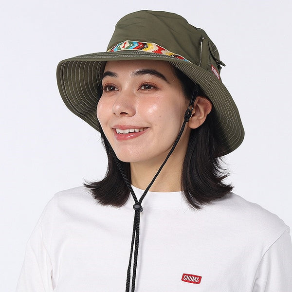 CHUMS ( チャムス ) フェスハット | 帽子 | ハット | 撥水 | UVカット | メッシュ | 蒸れにくい | アウトドア | キャンプ | レジャー | 登山 | ハイキング | ユニセックス | 紫外線対策 | 刺繍 | ちゃむす | CH05-1469