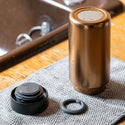 RIVERS ( リバーズ ) ドリンクボトル モク コーヒー 500 水筒 コーヒーボトル コーヒー専用ボトル ステンレスボトル 真空二重構造 保温 保冷 セラミックコーティング 天然木 フタ 大口径 500ml コーヒー マグ タンブラー おしゃれ アウトドア キャンプ 旅行 オフィス