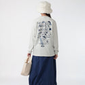 CHUMS ( チャムス ) フラッフィーポケットブラッシュドロングスリーブTシャツ 長袖Tシャツ ロンT 長袖カットソー メンズ レディース ユニセックス トップス ブラッシュド フラッフィー ポケット付き クルーネック カジュアル アウトドア キャンプ 秋冬 CH01-2880