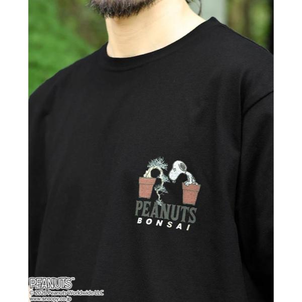 KRIFF MAYER ( クリフメイヤー ) スヌーピー刺繍T ( 盆栽 ) MENS | 2627800 | 半袖 | メンズ | Tシャツ | バックプリント | 綿 | コットン | ユニセックス | オシャレ | くりふめいやー | 半袖Tシャツ | アパレル | トップス