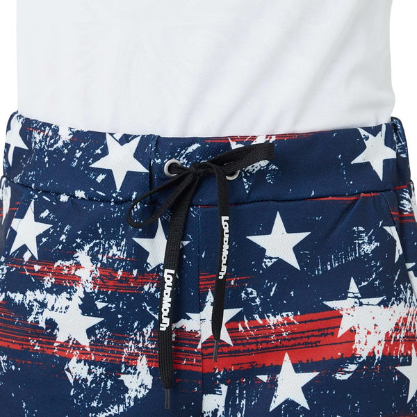 【 SALE 】 LOUDMOUTH ( ラウドマウス ) レディース スウェットショートパンツ ネイビー | ショーパン | ゴルフ | ウェア | 派手 | 可愛い | 吸汗 | 速乾 | アウトドア | 動きやすい | 通気性 | 762354 | らうどまうす