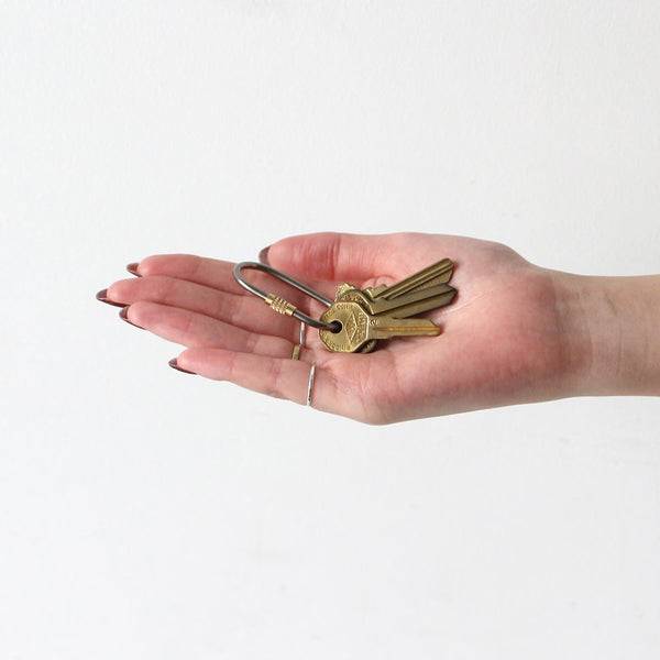 DETAIL ( ディテール ) Titanium Screw Lock Keyring " Oval " チタニウム スクリュー ロック キーリング " オーバル " シンプル | 上品 | カラビナ | アウトドア | キャンプ | 登山 | チタン | 軽い | 楕円 | キーリング | 3725O | でぃてーる