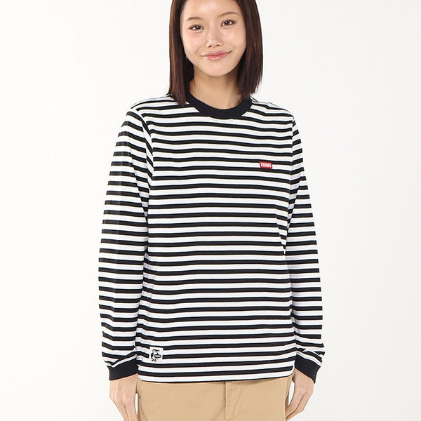 CHUMS ( チャムス ) ブービーロゴロングスリーブTシャツ | ロンT | ロングTシャツ | 長袖 | 長袖Tシャツ | バックプリント | ホワイト | ブラック | CH01-2727 | お出かけ | トップス | アパレル | ちゃむす