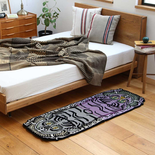 DETAIL ( ディテール ) Tibetan Tiger Rug H1-75 チベタンタイガーラグ | 虎モチーフ | ウールラグ | ラグ | インテリア | 寝室 | ハーフサイズ | 玄関マット | ポイントラグ | 絨毯 | 厚手 | 硬め | 室内 | 虎 | ウール | ハンドメイド | チベット | 3316H1