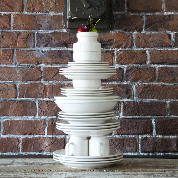 DULTON ( ダルトン ) LAND STACKING CUP ＆ SAUCER ランド スタッキング カップ ＆ ソーサー | 食器 | シンプル | 厚み | 重み | しっかり | 来客 | 白色 | ホワイト | ストーンウェア | だるとん | M-0587 | レンジOK | 食洗機OK