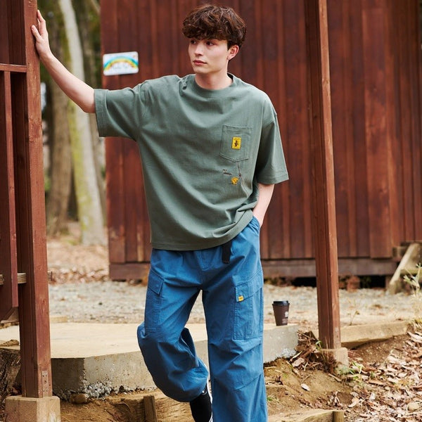 COBMASTER ( コブマスター ) 吸水速乾 抗菌防臭ポケット刺繍ルーズTEE フォレストジップライン | MENS | メンズ | 抗菌 | 防臭 | ゆったり | 半袖 | シンプル | オシャレ | Tシャツ | 456106 | カジュアル | こぶますたー