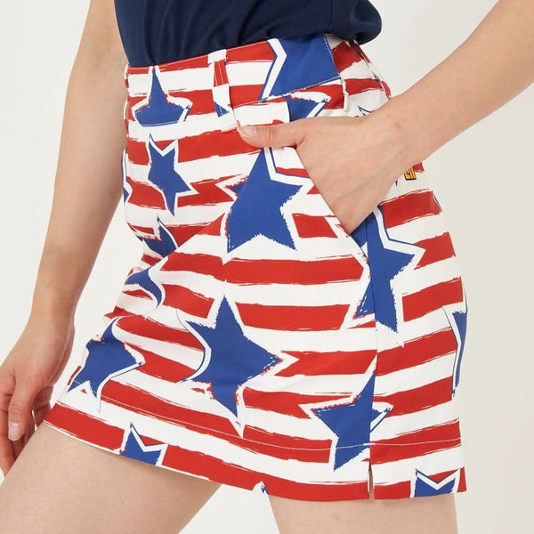 【 SALE 】 LOUDMOUTH ( ラウドマウス ) レディース インナー付きスカート | スカート | ゴルフ | ゴルフウェア | ツイル素材 | UV | ストレッチ | らうどまうす | 763351 | 派手 | 可愛い