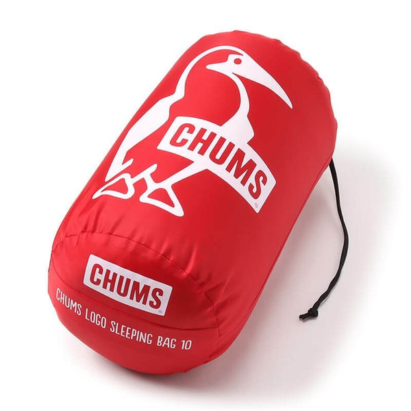 【 SALE 】 CHUMS ( チャムス ) チャムスロゴスリーピングバッグ10 | 寝袋 | 赤色 | 可愛い | 女性 | アウトドア | キャンプ | 防災 | 封筒型 | 派手 | ちゃむす