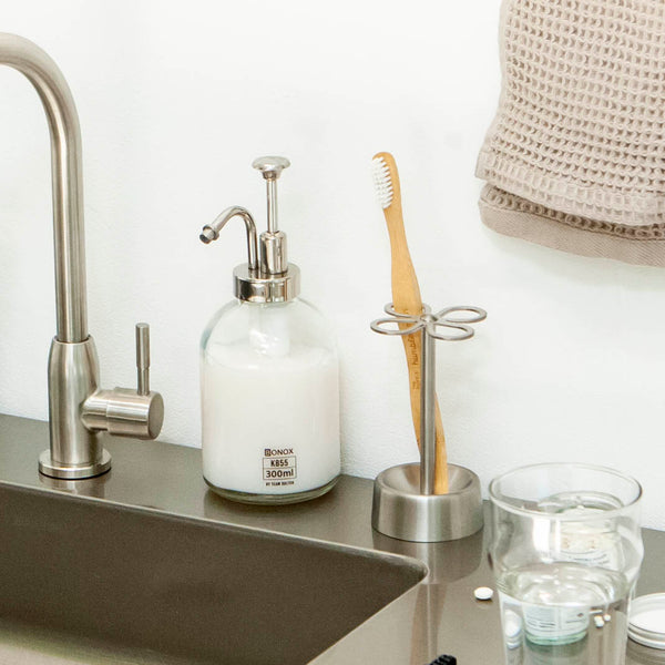 DULTON ( ダルトン ) 4 HOLES TOOTHBRUSH HOLDER 4 ホール トゥースブラシ ホルダー | 歯ブラシ立て | スタンド | ステンレス | 洗面所 | 衛生的 | CH03-H92 | だるとん | オシャレ