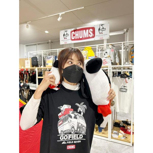 CHUMS × FIELD SEVEN 5th Anniversary Tシャツ | ホワイト | ブラック | 白色 | 黒色 | 半袖 | 半袖シャツ | コラボ | チャムス | ちゃむす | フィールドセブン | 夏服 | アパレル | 吸水 | 通気性 | 綿100% | 快適