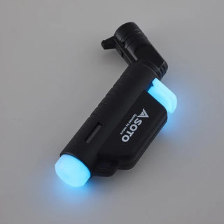 SOTO ( ソト ) マイクロトーチ ACTIVE ( アクティブ ) ルミナス / ルミナスブルー | 数量限定 | アウトドア | 光る | 蓄光 | キャンプ | トーチ | ガストーチ | コンパクト | 充てん式 | 手のひらサイズ | 登山 | ST-486LUBL | ST-486LU | そと