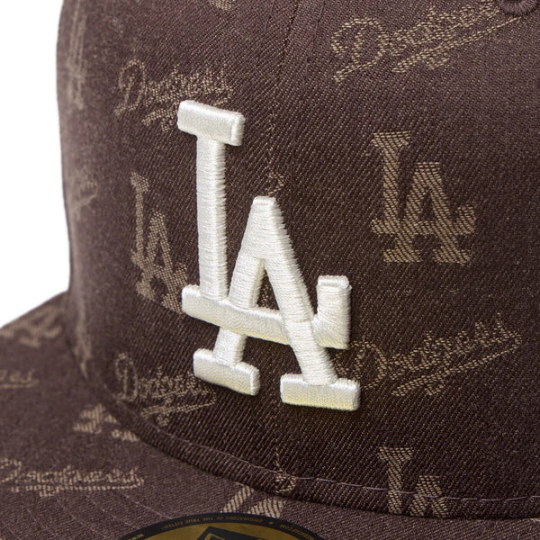 NEW ERA ( ニューエラ ) 59FIFTY MLB Jacquard ロサンゼルス・ドジャース ブラウン | 帽子 | キャップ | 日よけ | コットン | ジャガード | 14745170 | フラットバイザー | アウトドア | オシャレ | お出かけ | キャンプ | レジャー | にゅーえら