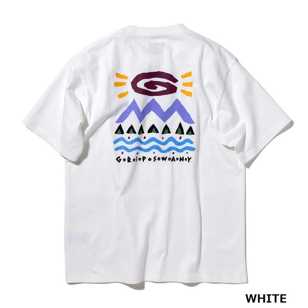 GRIP SWANY ( グリップスワニー ) 【 GSMCT0011 】 NATURE PRINT TEE | Tシャツ | 半袖 | 夏服 | シャツ | アウトドア | キャンプ | レジャー | 半袖Tシャツ | バックプリント | 綿100％ | ぐりっぷすわにー