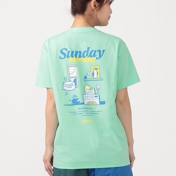 CHUMS ( チャムス ) ドライサンデーモーニングポケットTシャツ | 半袖 | Tシャツ | 半袖Tシャツ | バックプリント | プリントT | アパレル | トップス | オシャレ | お出かけ | アウトドア | キャンプ | UVカット | 遮熱 | ドライ | 夏服 | CH01-2761 | ちゃむす