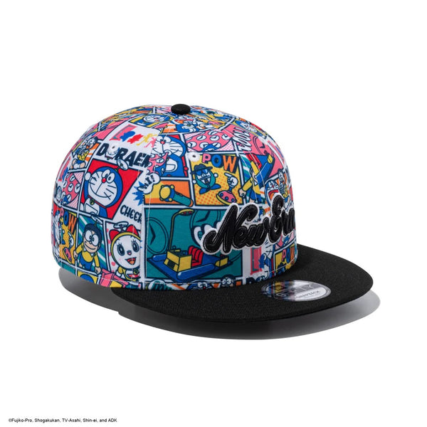 NEW ERA ( ニューエラ ) 9FIFTY ドラえもん コミック オールオーバープリント ブラックバイザー | キャップ | 14935420 | 帽子 | CAP | メンズ | レディース | ユニセックス | ブランド | おしゃれ | プレゼント | 贈り物 | アウトドア | コミック柄 | サイズ調整可