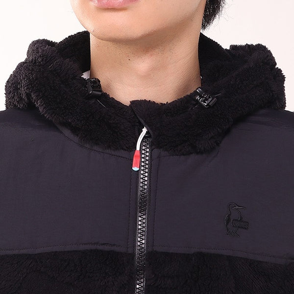 CHUMS ( チャムス ) ブービーエルモフーデッドベスト | アウター | フリース | ベスト | 冬 | 防寒 | あったか | ロゴ | 刺繍 | ワンポイント | フリース | ふわふわ | CH04-1480 | ちゃむす