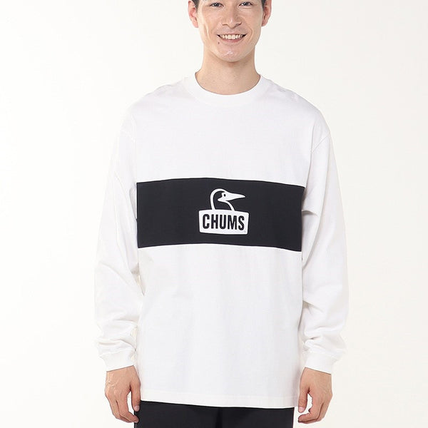 CHUMS ( チャムス ) カーンズパネルロングスリーブTシャツ | ロンT | ロングTシャツ | 長袖 | ウェア | トップス | オーバーサイズ | 型崩れしにくい | お出かけ | コットン | 起毛 | ちゃむす | CH01-2652
