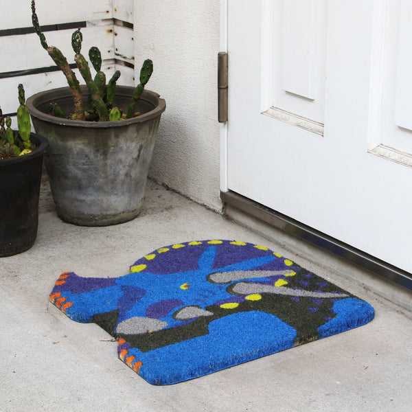DETAIL ( ディテール ) Coir Mat コイヤーマット | ステゴサウルス | トリケラトプス | 恐竜 | マット | 玄関マット | 子供 | 50cm×50cm | PVC | 滑りにくい | でぃてーる | H0087