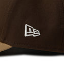 NEW ERA ( ニューエラ ) 9FORTY 2-Tone Woven Label サンディエゴ・パドレス ウォルナット カーキバイザー | 帽子 | キャップ | 日よけ | ポリエステル | ユニセックス | 14667826 | にゅーえら | アウトドア | キャンプ | お出かけ | レジャー