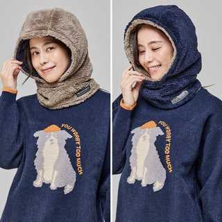 KRIFF MAYER ( クリフメイヤー ) ニンジャりん フード型 ボリューム ネックウォーマー | MENS | LADYS | KIDS | J2527845 | メンズ | レディース | キッズ | ユニセックス | 防寒 | 暖かい | 寒さ対策 | 通学 | オシャレ | 2way | マフラー | ボア | リバーシブル