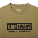 GRIP SWANY ( グリップスワニー ) 【 GSMCT-116 】 BOX LOGO TEE | 半袖 | Tシャツ | 夏服 | シンプル | ロゴ | アウトドア | キャンプ | レジャー | コットン100% | ぐりっぷすわにー