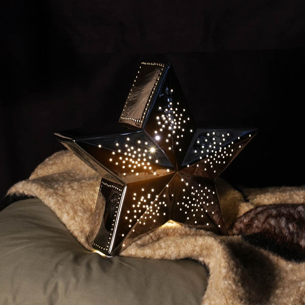 DULTON ( ダルトン ) PORCELAIN STAR LIGHT  ポーセリン スター ライト | 光る | ランプ | LED | 寝室 | 星 | 星型 | 置物 | インテリア | 可愛い | リビング | 玄関 | プレゼント | CMD-0910 | だるとん | クリスマス